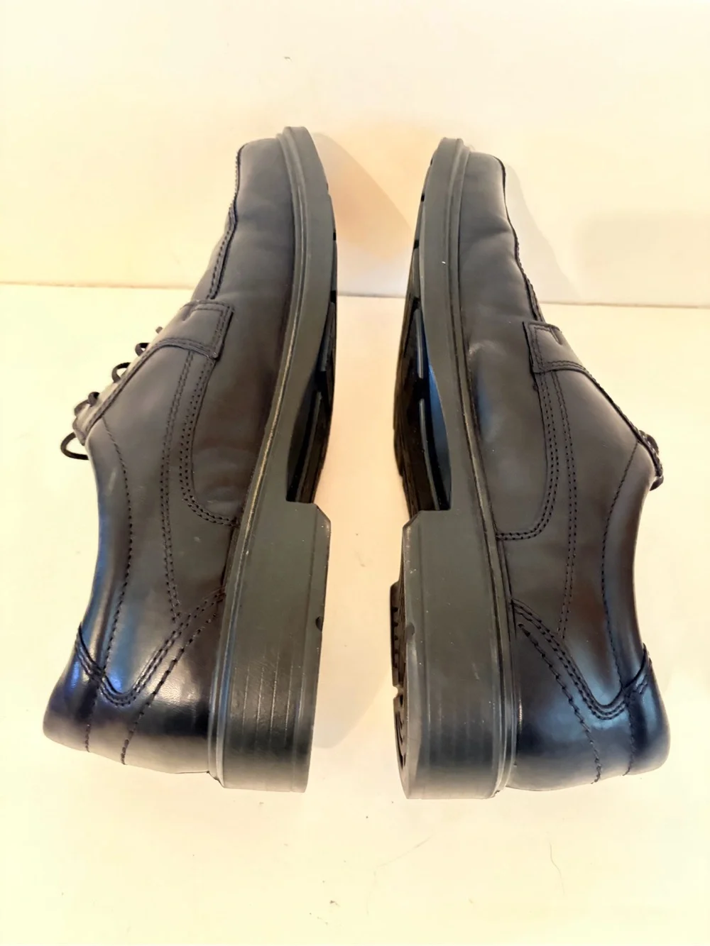 Ecco Black Leather Helsinki Oxford Comfort Dress Shoes